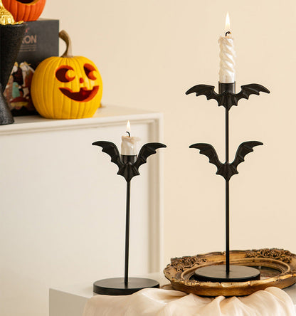 Halloween Bat Candleholder Set
