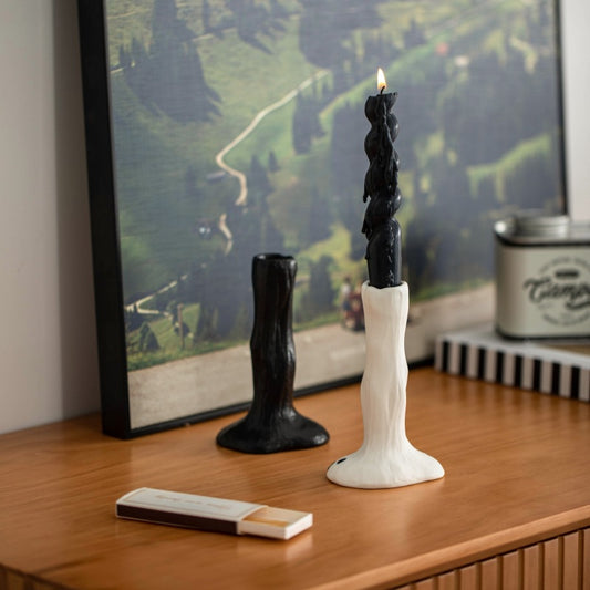 Wood-Inspired Design Candleholder