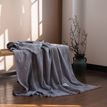 Tencel & Cotton Sand-Washed Throw Blanket