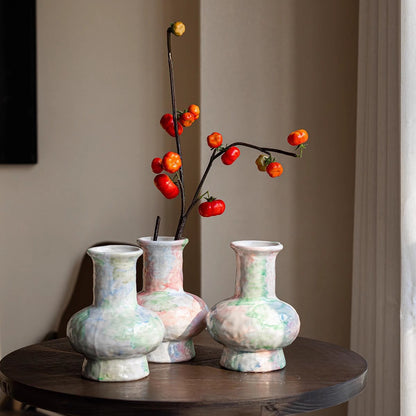Hand-Painted Ceramic Vase