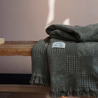 Tencel & Cotton Sand-Washed Throw Blanket
