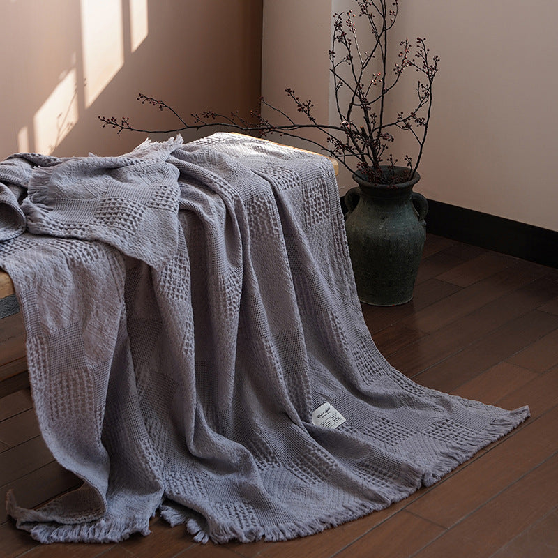Tencel & Cotton Sand-Washed Throw Blanket
