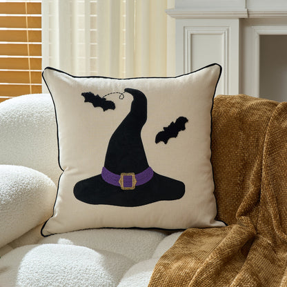 Halloween Ghost & Pumpkin Cushion Covers