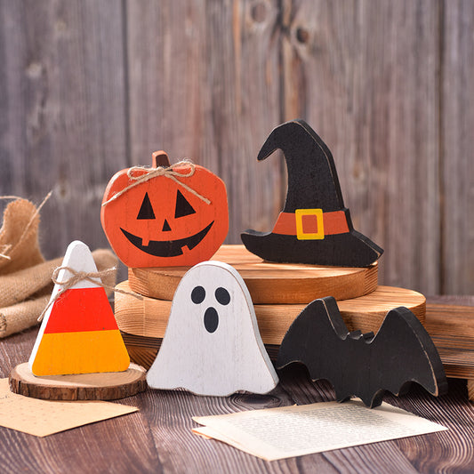 Halloween Wooden Figurines Set of 5