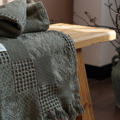 Tencel & Cotton Sand-Washed Throw Blanket