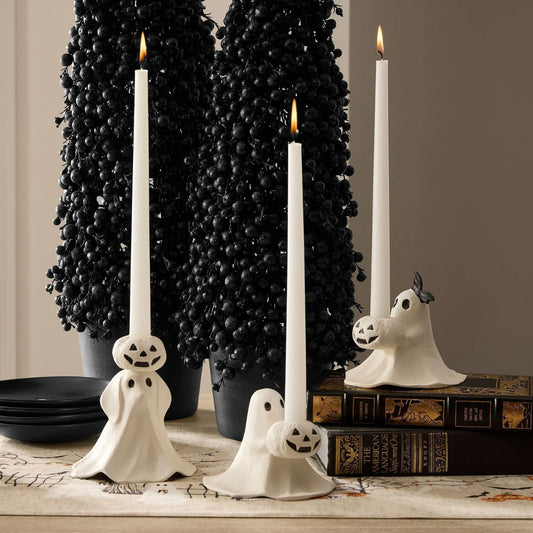 Ghost Pumpkin Candleholder