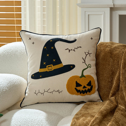Halloween Ghost & Pumpkin Cushion Covers