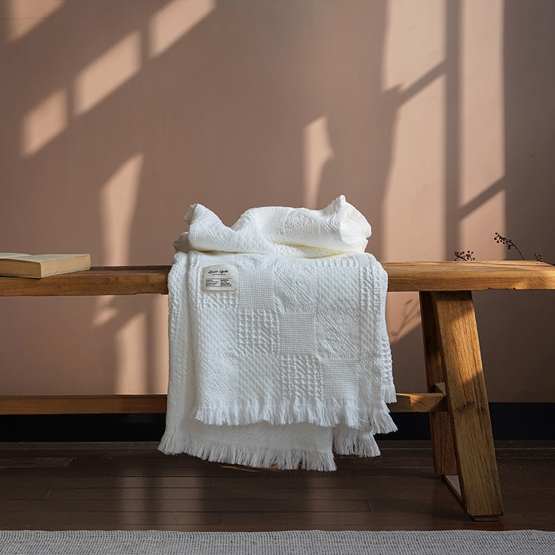 Tencel & Cotton Sand-Washed Throw Blanket