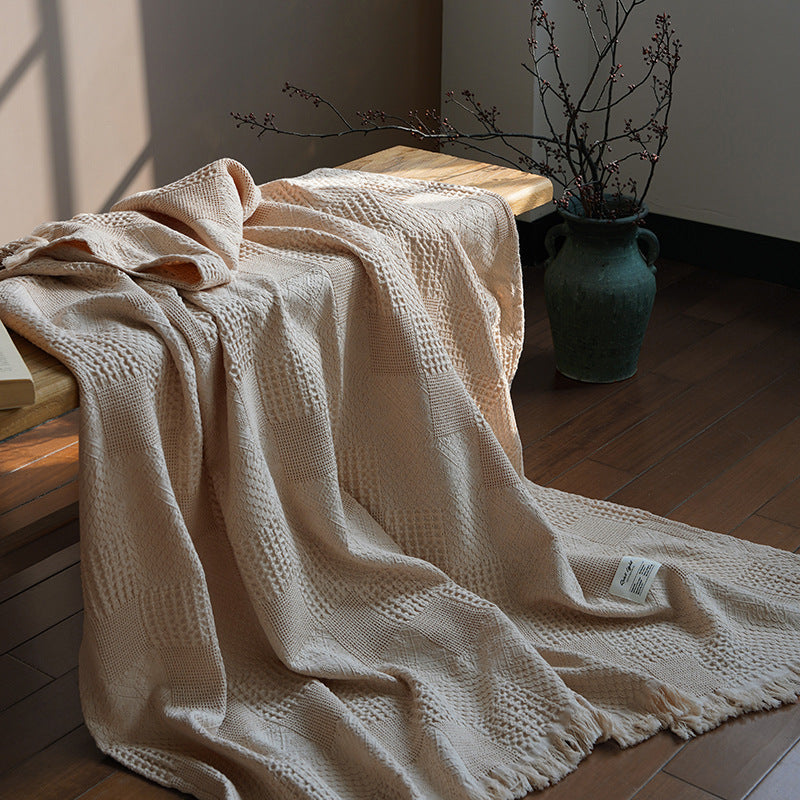 Tencel & Cotton Sand-Washed Throw Blanket