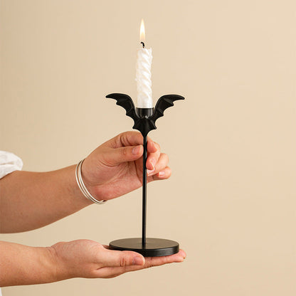 Halloween Bat Candleholder Set