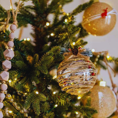 Vintage Gold Christmas Bauble Set