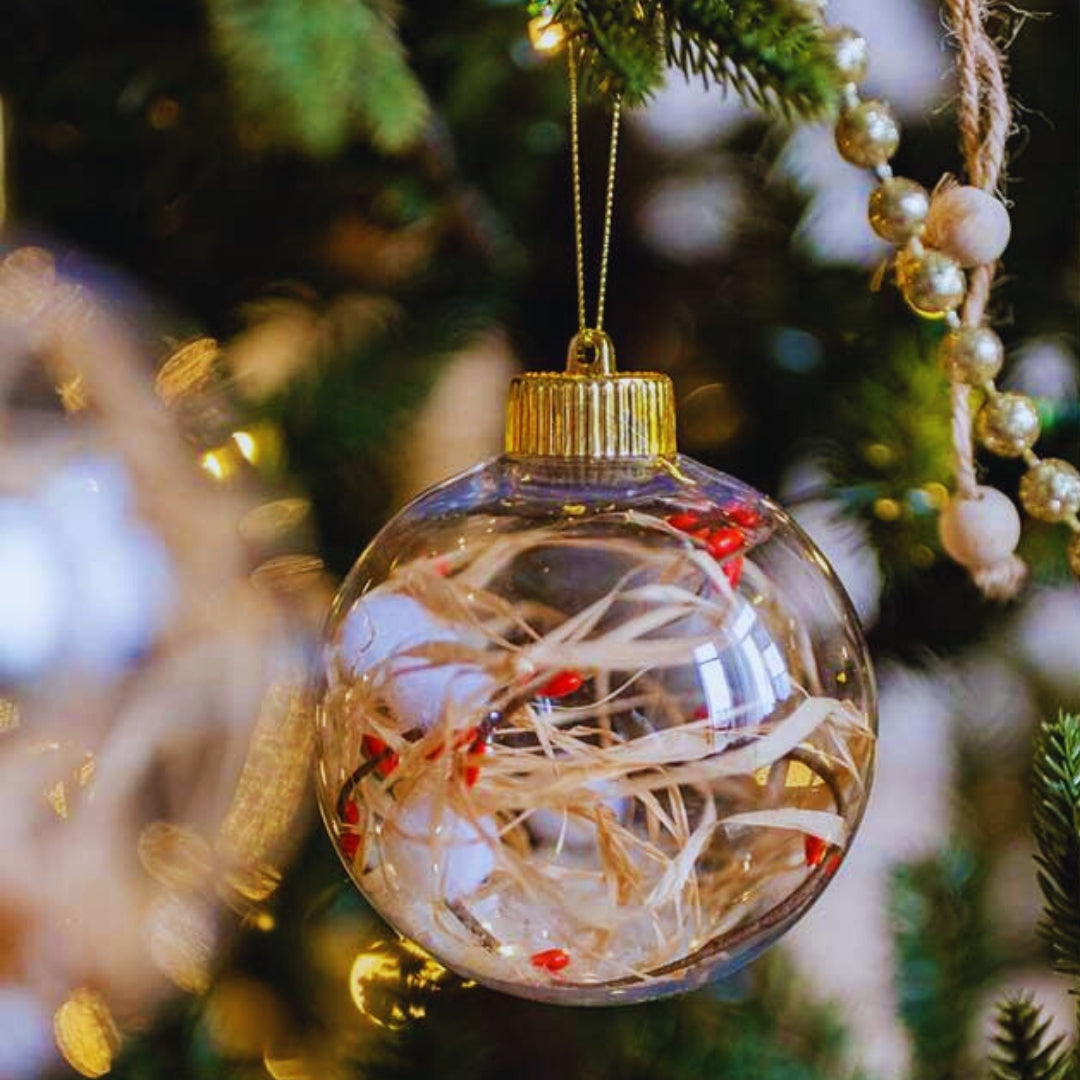 Vintage Gold Christmas Bauble Set