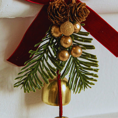 Velvet Pine Bell Ornament