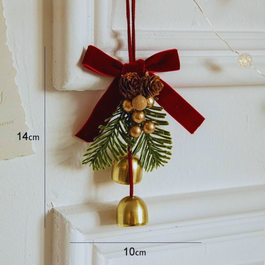 Velvet Pine Bell Ornament