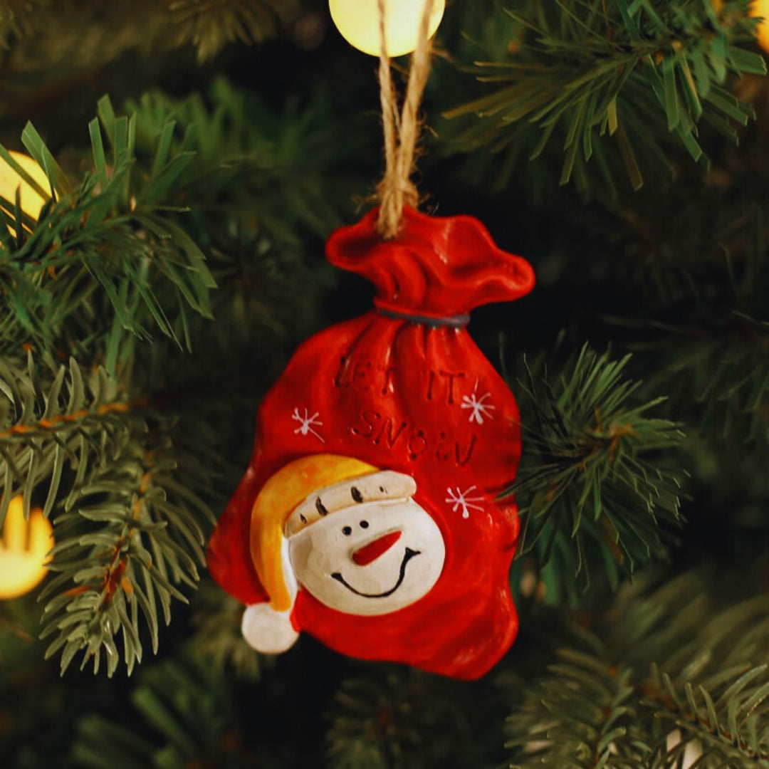 Vintage Christmas Resin Hanging Ornaments