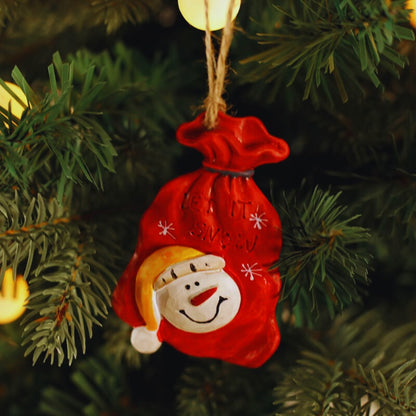 Vintage Christmas Resin Hanging Ornaments