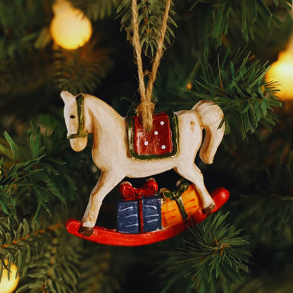 Vintage Christmas Resin Hanging Ornaments