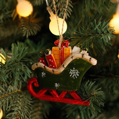 Vintage Christmas Resin Hanging Ornaments