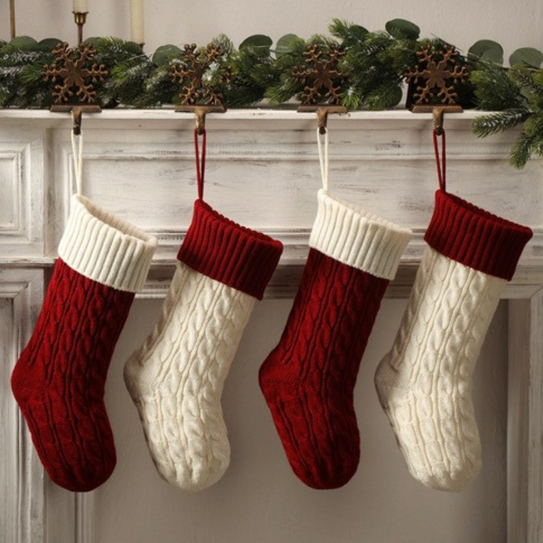 Cable-Knit Christmas Stocking