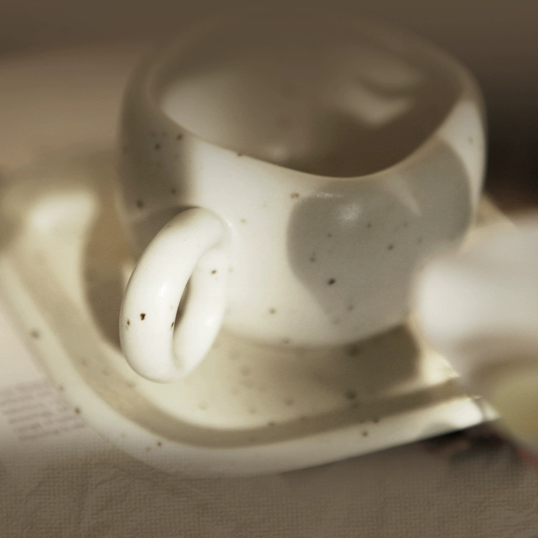 Mellow Light Ceramic Cup & Saucer Set