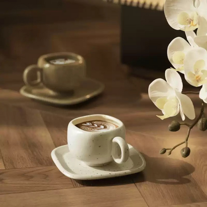 Mellow Light Ceramic Cup & Saucer Set