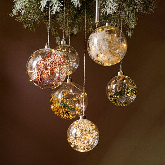 Illuminated Botanical Glass Bauble