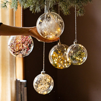 Illuminated Botanical Glass Bauble