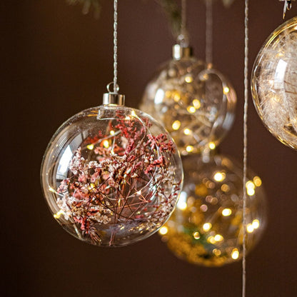 Illuminated Botanical Glass Bauble
