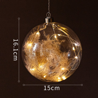 Illuminated Botanical Glass Bauble