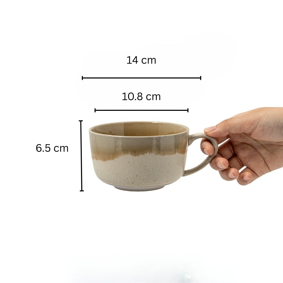 Two-Tone Ceramic Mug Set