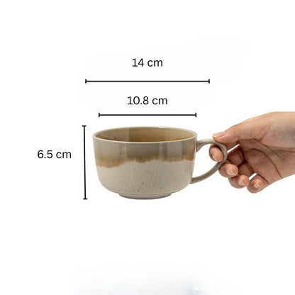 Two-Tone Ceramic Mug Set