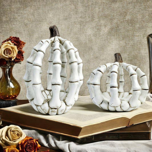 Skeleton Pumpkin Ornament